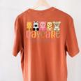 Daycare Teacher Animals Daycare Provider Back To School Women's Comfort Colors T-Shirt Back Print Yam