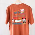 Disney Minnie Mouse Beautiful Day For Learning Teacher's Day Women's Comfort Colors T-Shirt Back Print Yam