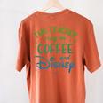 Disney This Teacher Runs On Coffee And Disney Gradient Logo Women's Comfort Colors T-Shirt Back Print Yam Disney This Teacher Runs On Coffee And Disney Gradient Logo Women's Comfort Colors T-Shirt Back Print Yam