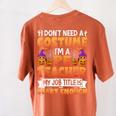 I Don't Need a Costume I'm a Pe Teacher Retro Halloween Women's Comfort Colors T-Shirt Back Print Yam I Don't Need a Costume I'm a Pe Teacher Retro Halloween Women's Comfort Colors T-Shirt Back Print Yam