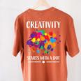 Dot Day Shirt Women Men Kids Girls Boys Teacher 2024 Dot Day Women's Comfort Colors T-Shirt Back Print Yam