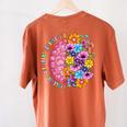 Dyslexia Different Perspective Reading Brain Floral Teacher Women's Comfort Colors T-Shirt Back Print Yam Dyslexia Different Perspective Reading Brain Floral Teacher Women's Comfort Colors T-Shirt Back Print Yam