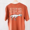Lets Eat Kids Punctuation Saves Lives Dino Teacher Men Women's Comfort Colors T-Shirt Back Print Yam Lets Eat Kids Punctuation Saves Lives Dino Teacher Men Women's Comfort Colors T-Shirt Back Print Yam
