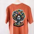 Education Is Freedom History Month Teacher Books Afro Women's Comfort Colors T-Shirt Back Print Yam