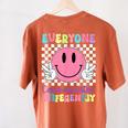 Everyone Communicates Differently Autism Awareness Teacher Women's Comfort Colors T-Shirt Back Print Yam Everyone Communicates Differently Autism Awareness Teacher Women's Comfort Colors T-Shirt Back Print Yam