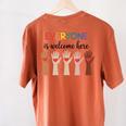 Everyone Is Welcome Here Idaho Teacher Women's Comfort Colors T-Shirt Back Print Yam Everyone Is Welcome Here Idaho Teacher Women's Comfort Colors T-Shirt Back Print Yam