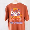 Fabulous Pre-K Teacher Halloween Costume Classroom Outfit Women's Comfort Colors T-Shirt Back Print Yam