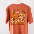 Fall In Love With Reading Book Autumn Pumpkins And Teachers Women's Comfort Colors T-Shirt Back Print Yam Fall In Love With Reading Book Autumn Pumpkins And Teachers Women's Comfort Colors T-Shirt Back Print Yam