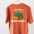 Are You Fall O Ween Directions Halloween Teacher Retro Women's Comfort Colors T-Shirt Back Print Yam Are You Fall O Ween Directions Halloween Teacher Retro Women's Comfort Colors T-Shirt Back Print Yam