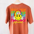 Field Trip Squad Groovy Field Day Smile Face Teacher Tie Dye Women's Comfort Colors T-Shirt Back Print Yam Field Trip Squad Groovy Field Day Smile Face Teacher Tie Dye Women's Comfort Colors T-Shirt Back Print Yam
