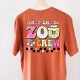 Field Zoo Trip Shirt For Teacher First Grade Crew For Men Women Kids Women's Comfort Colors T-Shirt Back Print Yam Field Zoo Trip Shirt For Teacher First Grade Crew For Men Women Kids Women's Comfort Colors T-Shirt Back Print Yam