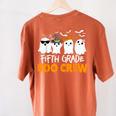 Fifth Grade Boo Crew Halloween Teacher Costume Women's Comfort Colors T-Shirt Back Print Yam Fifth Grade Boo Crew Halloween Teacher Costume Women's Comfort Colors T-Shirt Back Print Yam