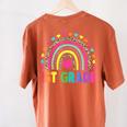 First Grade Rainbow Girls Boys Teacher Team 1st Grade Squad Women's Comfort Colors T-Shirt Back Print Yam First Grade Rainbow Girls Boys Teacher Team 1st Grade Squad Women's Comfort Colors T-Shirt Back Print Yam