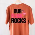 Our Flock Rocks Flamingo Mother's Day Teacher Women's Comfort Colors T-Shirt Back Print Yam Our Flock Rocks Flamingo Mother's Day Teacher Women's Comfort Colors T-Shirt Back Print Yam