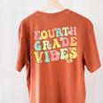 Fourth Grade Vibes Hello Team 4th Grade Teacher Kids Retro Women's Comfort Colors T-Shirt Back Print Yam Fourth Grade Vibes Hello Team 4th Grade Teacher Kids Retro Women's Comfort Colors T-Shirt Back Print Yam