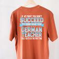 Fun German Teacher Appreciation Language Class Saying Women's Comfort Colors T-Shirt Back Print Yam Fun German Teacher Appreciation Language Class Saying Women's Comfort Colors T-Shirt Back Print Yam