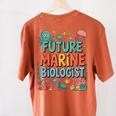 Future Marine Biologist Student Biology Teacher Kids Women's Comfort Colors T-Shirt Back Print Yam