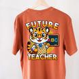 Future Teacher Graphic For Boys Inspiring Young Minds Women's Comfort Colors T-Shirt Back Print Yam