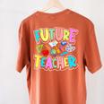 Future Teacher Kid's Career Women's Comfort Colors T-Shirt Back Print Yam Future Teacher Kid's Career Women's Comfort Colors T-Shirt Back Print Yam