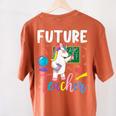 Future Teacher School Teacher Female Women's Comfort Colors T-Shirt Back Print Yam Future Teacher School Teacher Female Women's Comfort Colors T-Shirt Back Print Yam