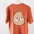 Good Egg Teacher Halloween Costume The Couch Potato Women's Comfort Colors T-Shirt Back Print Yam