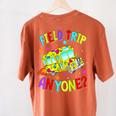 Groovy Field Trip Anyone Happy Field Day For Teachers Kids Women's Comfort Colors T-Shirt Back Print Yam