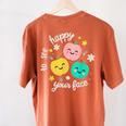 Groovy Happy To See Your Face Teacher School Appreciation Women's Comfort Colors T-Shirt Back Print Yam Groovy Happy To See Your Face Teacher School Appreciation Women's Comfort Colors T-Shirt Back Print Yam