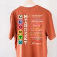 Growth Mindset Shirt Positive School Classroom Teacher Women's Comfort Colors T-Shirt Back Print Yam Growth Mindset Shirt Positive School Classroom Teacher Women's Comfort Colors T-Shirt Back Print Yam