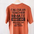 Halloween Calculus Teacher Prisoner Costume Women's Comfort Colors T-Shirt Back Print Yam Halloween Calculus Teacher Prisoner Costume Women's Comfort Colors T-Shirt Back Print Yam