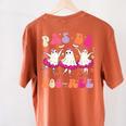 Halloween Dance Teacher Pas De Boo-Ree Ghost Ballet Dancer Women's Comfort Colors T-Shirt Back Print Yam Halloween Dance Teacher Pas De Boo-Ree Ghost Ballet Dancer Women's Comfort Colors T-Shirt Back Print Yam
