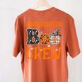 Halloween Kindergarten Boo Crew Kinder Teacher Student Women's Comfort Colors T-Shirt Back Print Yam Halloween Kindergarten Boo Crew Kinder Teacher Student Women's Comfort Colors T-Shirt Back Print Yam