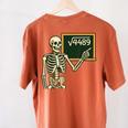 Halloween Skeleton 67 Meme Square Root 4489 Math Teacher Women's Comfort Colors T-Shirt Back Print Yam Halloween Skeleton 67 Meme Square Root 4489 Math Teacher Women's Comfort Colors T-Shirt Back Print Yam