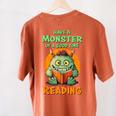 Halloween Teacher Librarian Monster Reading Books Men Women Kids Women's Comfort Colors T-Shirt Back Print Yam Halloween Teacher Librarian Monster Reading Books Men Women Kids Women's Comfort Colors T-Shirt Back Print Yam