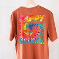 Happy 100th Day Of School Teacher Student 100 Days Tie Dye Men Women Kids Women's Comfort Colors T-Shirt Back Print Yam Happy 100th Day Of School Teacher Student 100 Days Tie Dye Men Women Kids Women's Comfort Colors T-Shirt Back Print Yam