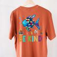Happy First Day Of School Fish Rainbows Teacher Be Kind Women's Comfort Colors T-Shirt Back Print Yam