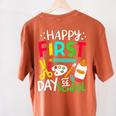 Happy First Day Of School Teacher Back To School Student Women's Comfort Colors T-Shirt Back Print Yam Happy First Day Of School Teacher Back To School Student Women's Comfort Colors T-Shirt Back Print Yam