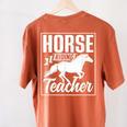 Horse Riding Teacher Rider Lover Equestrian Men Women Kids Women's Comfort Colors T-Shirt Back Print Yam