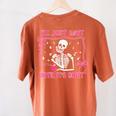 I'Ll Just Wait Until It's Quiet Spooky Teacher Halloween Women's Comfort Colors T-Shirt Back Print Yam I'Ll Just Wait Until It's Quiet Spooky Teacher Halloween Women's Comfort Colors T-Shirt Back Print Yam