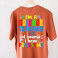 I'm Science Teacher Of Course I Have Problems Back To School Men Women Women's Comfort Colors T-Shirt Back Print Yam I'm Science Teacher Of Course I Have Problems Back To School Men Women Women's Comfort Colors T-Shirt Back Print Yam