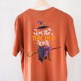 Im The Teacher Witch Halloween Matching Group Costume Women's Comfort Colors T-Shirt Back Print Yam