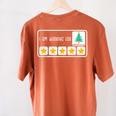 I'm Working For Christmas Break 5 Star Winter Teacher Stars Women's Comfort Colors T-Shirt Back Print Yam