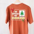 I'm Working For Christmas Break 5 Stars Christmas Teacher Women's Comfort Colors T-Shirt Back Print Yam