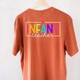 Infant Teacher Daycare Provider Childcare Teacher Women's Comfort Colors T-Shirt Back Print Yam