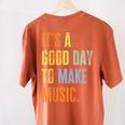 It's A Good Day To Make Music Music Lover Teacher Women's Comfort Colors T-Shirt Back Print Yam It's A Good Day To Make Music Music Lover Teacher Women's Comfort Colors T-Shirt Back Print Yam
