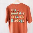 It's A Good Day To Teach Biology Biology Teacher Women's Comfort Colors T-Shirt Back Print Yam It's A Good Day To Teach Biology Biology Teacher Women's Comfort Colors T-Shirt Back Print Yam