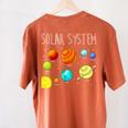 Kids Solar Systems Cute Planets Space Science Teacher School Women's Comfort Colors T-Shirt Back Print Yam Kids Solar Systems Cute Planets Space Science Teacher School Women's Comfort Colors T-Shirt Back Print Yam