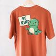 Be Kind Teacher Anti-Bullying Dino Kindness Women Men Boys Women's Comfort Colors T-Shirt Back Print Yam Be Kind Teacher Anti-Bullying Dino Kindness Women Men Boys Women's Comfort Colors T-Shirt Back Print Yam