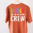 Kinder Crew Shirt Kindergarten Boy Girl Student Teacher Women's Comfort Colors T-Shirt Back Print Yam Kinder Crew Shirt Kindergarten Boy Girl Student Teacher Women's Comfort Colors T-Shirt Back Print Yam