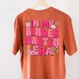 In My Kindergarten Era Girl Back To School Kinder Teacher Women's Comfort Colors T-Shirt Back Print Yam