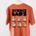Labrador Retriever Science Labs Dog Lover Teacher Women's Comfort Colors T-Shirt Back Print Yam